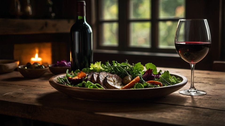 You Can Pair Red Wine with Salad (Sometimes)